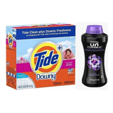 Detergente En Polvo Tide Con Downy 4.2 Kg + Perla Lush 1kg.