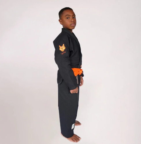 Kimono Jiu Jitsu Infantil Vouk Dubai Trançado + Bolsa Brinde