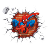 Spiderman Pegatinas De Pared Diy Extraíble Spiderman N...