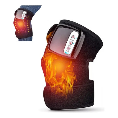 Rodillera Eléctrica Con Masaje Vibración Térmico 3 En 1 Negro Talla Única
