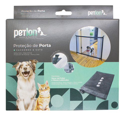 Tela Rede Protetora Para Cães Divisória De Porta Pet Petlon