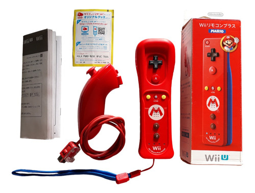 Controle Wii Remote Plus + Nunchuk Edição Limitada Mario 