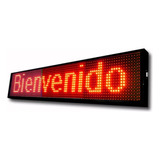 Letrero Luminoso De 100x20 Programable Rojo Por Via Wifi