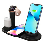 Estacion De Carga Inalambrica Para iPhone Airpod Smartwatch 