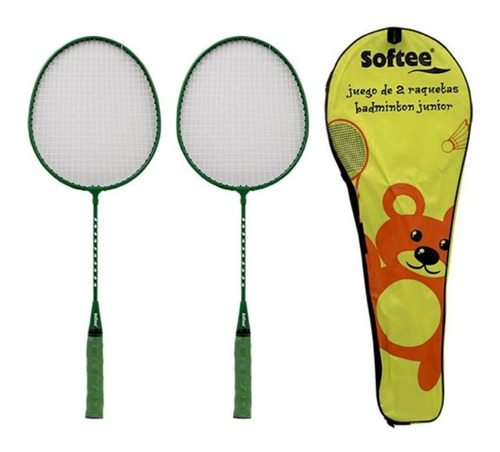 Raquetas Badminton Softee Junior Pack X2 Unidades Juego Niño