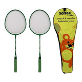 Raquetas Badminton Softee Junior Pack X2 Unidades Juego Niño