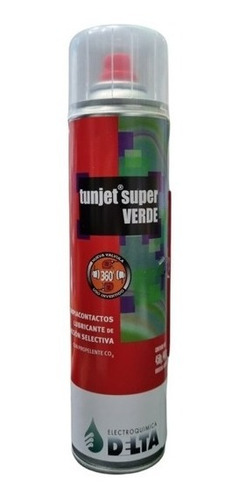 Limpiacontactos Lubricante Tunjet Super Verde Grande 450g  