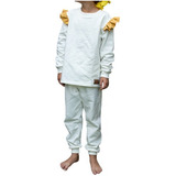 Pijama Franela Niña Aconcagua Con Mostaza (crudo)