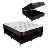 Cama Box King Baú Molas Max Force Pérola Fortezza 193x203