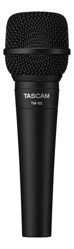Micrófono Dinámico Cardioide Tascam Tm-82 Con Tubo Negro