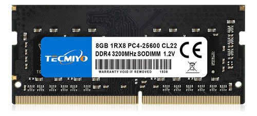 Memoria Para Portátil Tecmiyo Ddr4-3200 Sodimm Pc4-25600 De