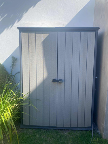 Mueble De Guardado Exterior Keter Gris 1,85x1,35x0,75