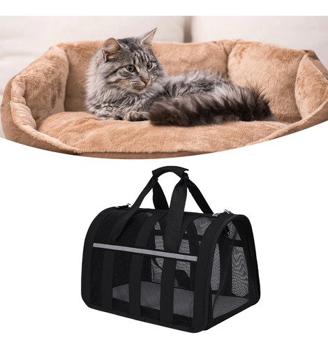 Bolsa Transportadora Para Gatos, Impermeable Y Transpirable,