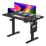 Totnz Standing Desk Adjustable Height, Electric Standing De. Color Black