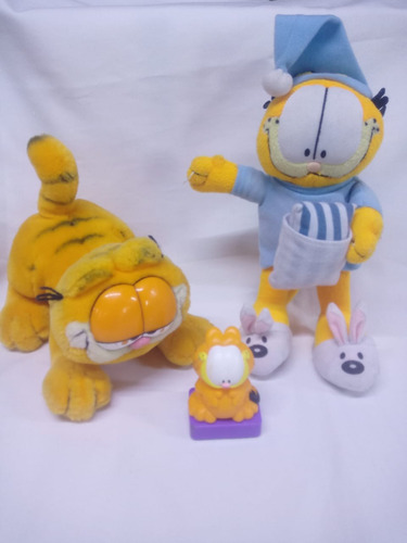 Peluches Y Carrito De Garfield D Colección Vintage Kelly Toy
