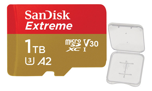 Cartão Memória Micro Sd Sandisk 1tb Extreme 190mbs +case