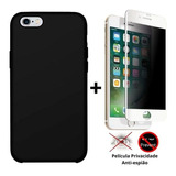 Capa + Película Privacidade 3d Compatível iPhone 6 / 6s Plus