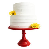 Sprinkles & Confetti - Soporte De Plastico Rojo De 11 Pulgad