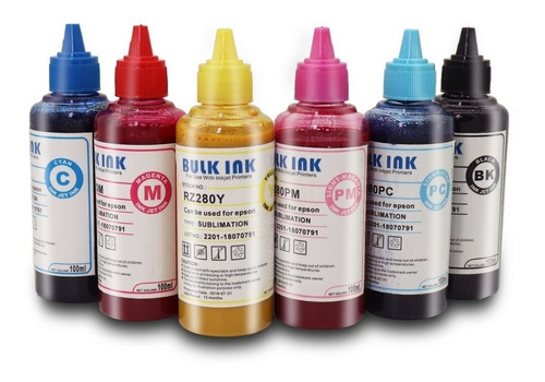 Tinta Sublimacion Para Epson Premium 6 Colores Sublimar