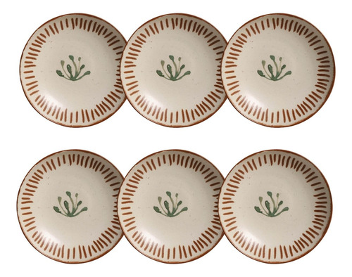 Jogo Prato Fundo Stoneware Coup Magari Porto Brasil Kit 6 Un