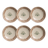 Jogo Prato Fundo Stoneware Coup Magari Porto Brasil Kit 6 Un