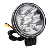 Faro Led Redondo 4 Led Luz Fija Blanca Y Ámbar 3 Pulgadas