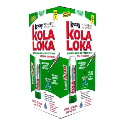 Kola Loca Tubo Con 2 Gr Caja Con 10 Piezas | MercadoLibre