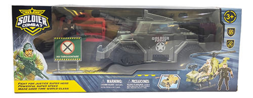 Set Militar Muñeco Soldado Tanque Guerra Juguete Niños