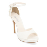 Sandalia Tacón Mujer Blanco 11cm 050-44