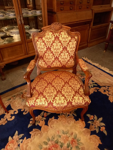 Manyantiques - Antiguo Sillon Frances Luis Xv Tallado