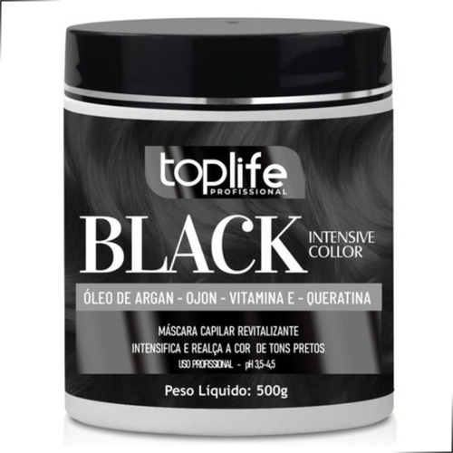 Tonalizante Máscara Power Color Black Preto 500g Original