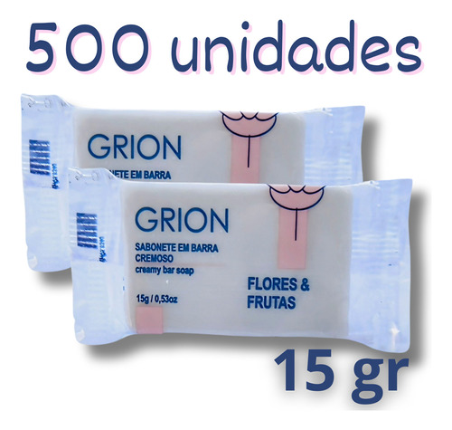 Grion Flores E Frutas 500 Mini Sabonete 15gr Hidratante 