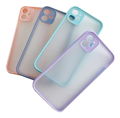 Carcasa Silicona Premium Matte Color Para iPhone 11 11 Pro  