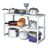 Organizador Ajustable Extensible Multiusos Para Cocina, Baño