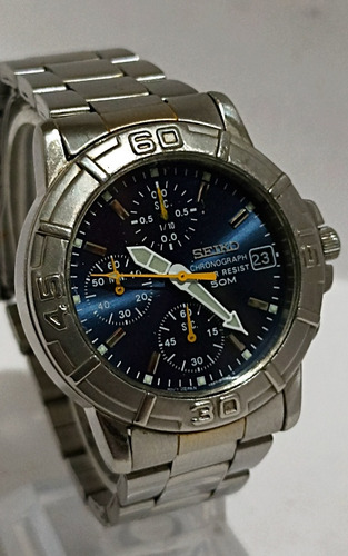 Auténtico Reloj Seiko V657 Cronógrafo No Casio