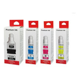 Pack 4 Tintas Premium Ink Gi-10 Gi10 Para Canon Serie G