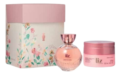 O Boticário Kit Liz Sublime: Colônia 100ml + Creme Hidratante Corporal 250g (2 Itens + Caixa De Presente Lacrada)