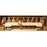 Lienzo Canvas Arte Sacro La Última Cena Perugino 50x150