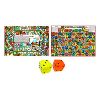 Juego Serpientes Escaleras Juego La Oca Jumbo Plastificado | MercadoLibre
