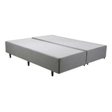 Base Cama Box Queen Herval Detroit Vanilla, Cinza