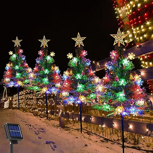 Luces De Decoración Navideña Solar Árbol De Navidad,...