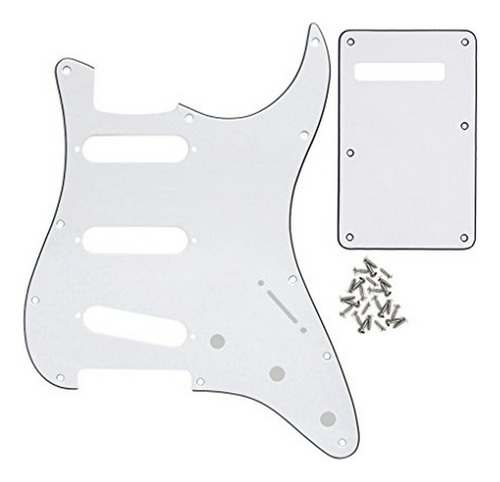 Set Protectores 3ply Blanco P/guitarra Stratocaster