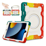 Funda Para iPad 9 8 7 Generación 10.2 Rudo Protector Rojo