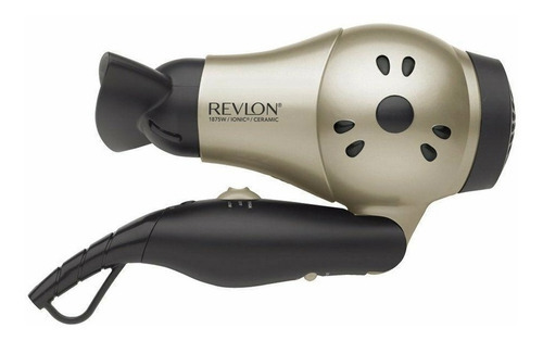 Secadora De Cabello Revlon Ionic Compacta Viajera Rvdr5005 Color Dorado