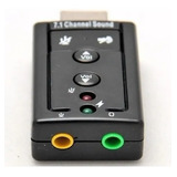 Tarjeta De Sonido Usb 7.1 Con Control De Volumen