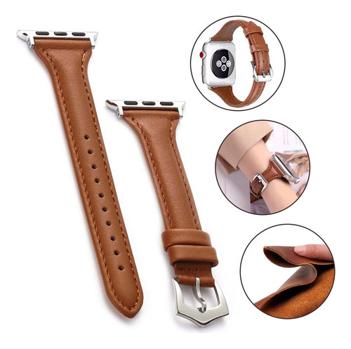 Extensibles Correa De Cuero Para Relojes Apple Watch 38/40mm