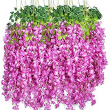 Pack De 12 Flores Artificiales De 1.14 M Violeta