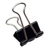 Aprieta Papel Binder Clip Manitos 19mm Nro.1 Caja X144unid Color Negro