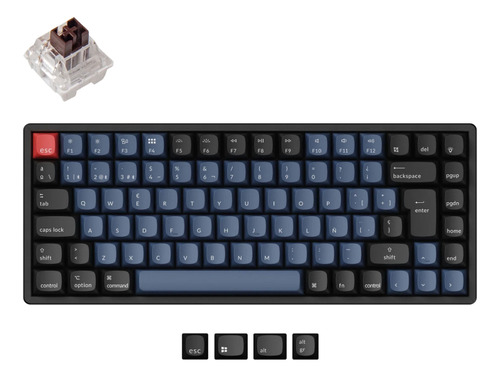 Teclado Mecanico Wireless Keychron K2 Pro Iso Español Pc Mac Color Del Teclado Negro Idioma Español España