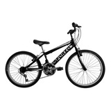 Bicicleta Niño Rin 24 En Aluminio 18 Cambios Negra